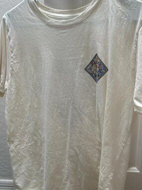 Salty Crew floral embroidery loose cotton short sleeved T-shirt